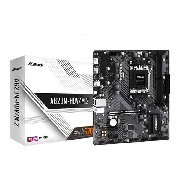 ASRock A620M-HDV/M.2 Motherboard - 1