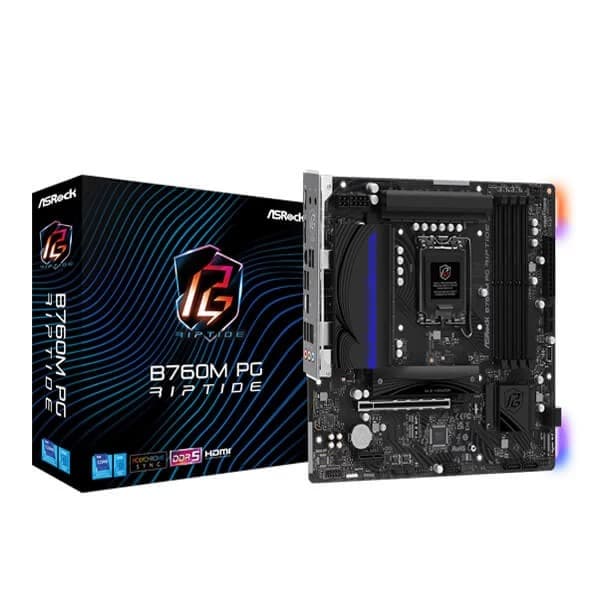 ASRock B760M PG Riptide Motherboard Supports Intel 12th , 13th & 14th Gen Processors - 1