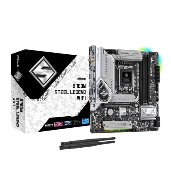 ASRock B760M Steel Legend WIFI Motherboard Supports Intel 12th , 13th & 14th Gen Processors - 1