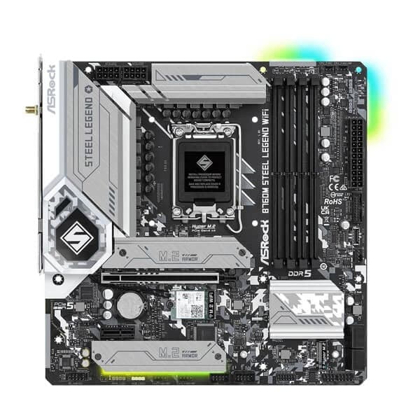 ASRock B760M Steel Legend WIFI Motherboard Supports Intel 12th , 13th & 14th Gen Processors - 3