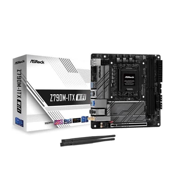 ASRock Z790M-ITX WIFI Motherboard Supports Intel 12th , 13th & 14th Gen Processors - 1