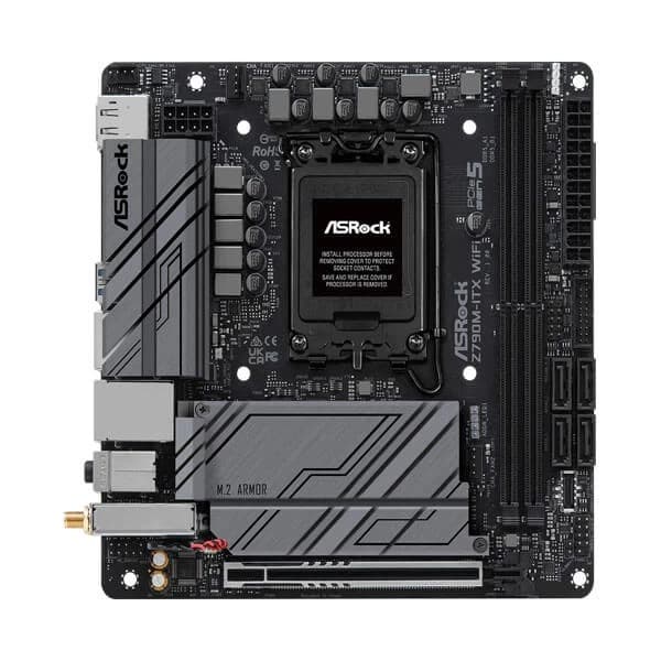 ASRock Z790M-ITX WIFI Motherboard Supports Intel 12th , 13th & 14th Gen Processors - 2