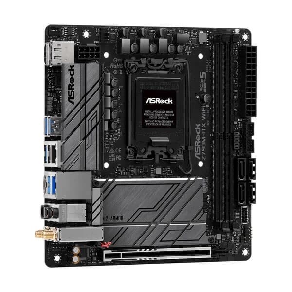 ASRock Z790M-ITX WIFI Motherboard Supports Intel 12th , 13th & 14th Gen Processors - 3