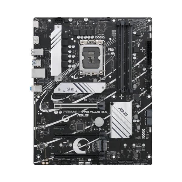ASUS Prime H770-PLUS D4 Intel H770 (13th, 14th and 12th Gen) LGA 1700 ATX Motherboard with PCIe 5.0, 3xPCIe 4.0 M.2 Slots,DDR4,2.5Gb LAN,DisplayPort, HDMI,USB 3.2 Gen 2 Type-C,Thunderbolt™ (USB4®) Support - 2