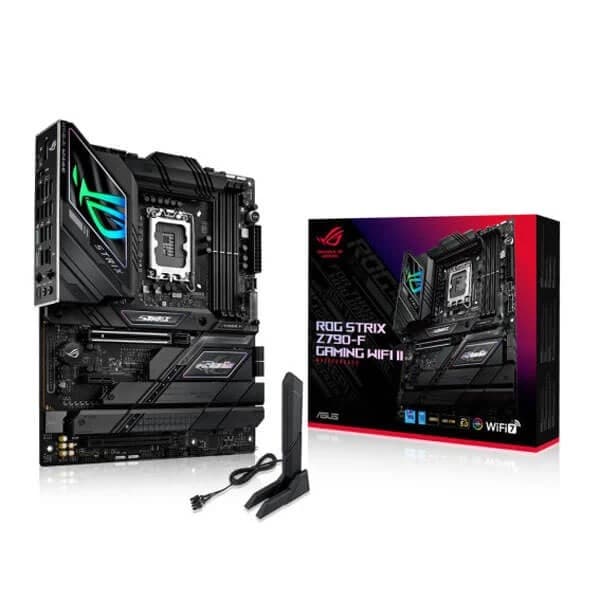 ASUS ROG Strix Z790-F Gaming WiFi II LGA 1700 (Intel 14th &13th & 12th Gen) ATX Gaming Motherboard(DDR5,2.5 Gb LAN,5XM.2 Slots,PCIe 5.0 x16,WiFi 7,Front-Panel Connector with PD 3.0 up to 30W) - 1