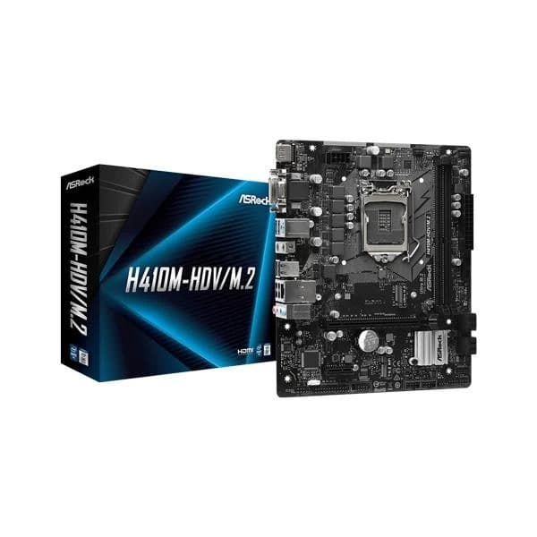 ASRock H410M-HDV/M.2 LGA 1200 Intel H410 SATA 6Gb/s Micro ATX Intel Motherboard - 1