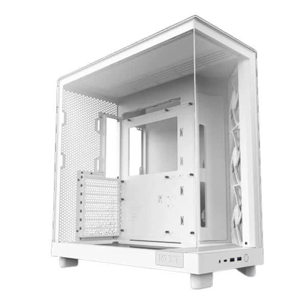 NZXT H6 Flow (ATX) Mid Tower Cabinet (White) - 2