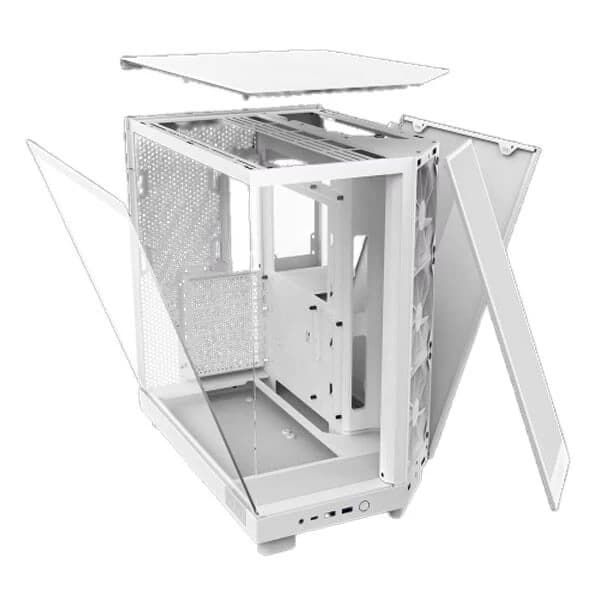 NZXT H6 Flow (ATX) Mid Tower Cabinet (White) - 5