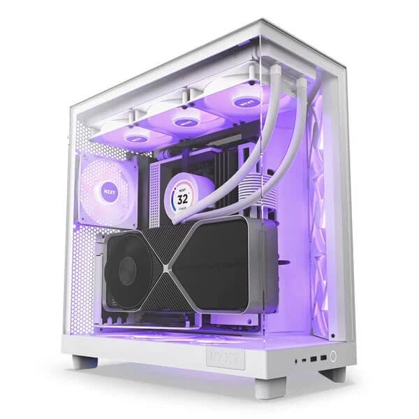NZXT H6 Flow RGB (ATX) Mid Tower Cabinet (White)