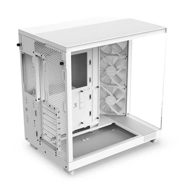 NZXT H6 Flow RGB (ATX) Mid Tower Cabinet (White) - 4