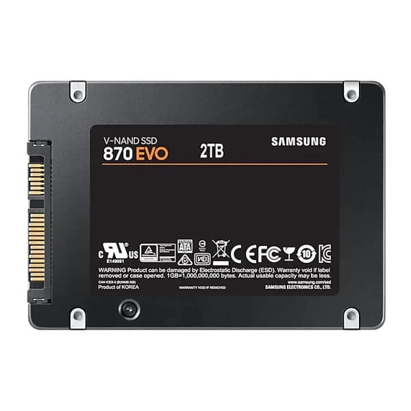 Samsung 870 EVO 2TB 2.5 inch SATA SSD - 3