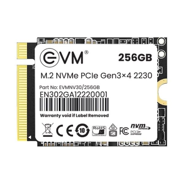 EVM M.2 NVME PCIE 2230 256GB SSD - 1