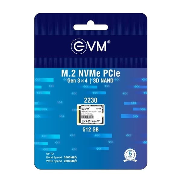 EVM M.2 NVME PCIE 2230 512GB SSD - 2