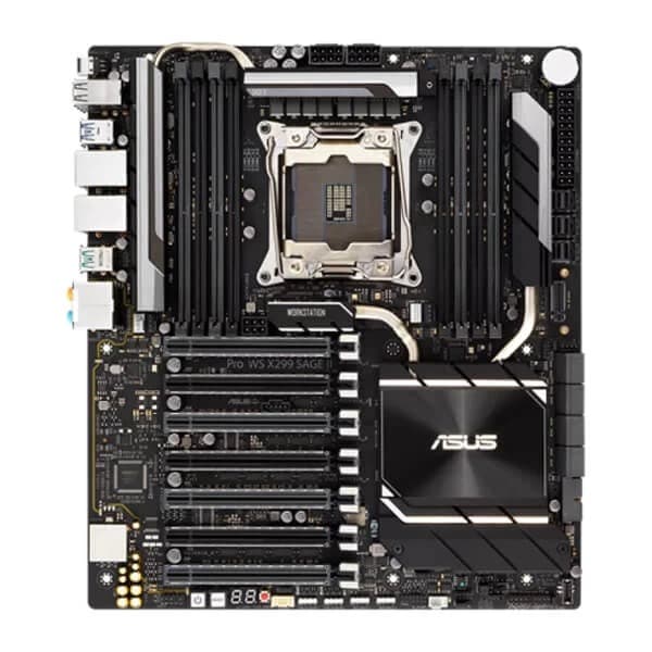 Asus Pro WS X299 Sage II LGA 2066 Intel Core X Workstation Motherboard - 2