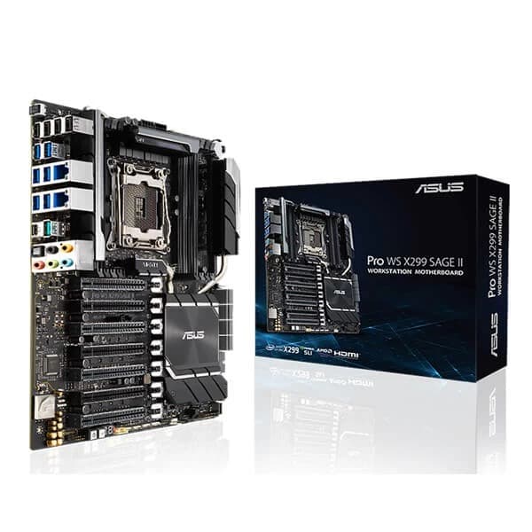Asus Pro WS X299 Sage II LGA 2066 Intel Core X Workstation Motherboard - 1