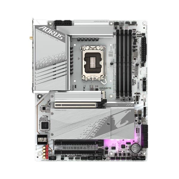 Gigabyte Z790 Aorus Elite AX Ice LGA 1700 Intel 13th Gen DDR5 Motherboard Supports Intel 12th, 13th & 14th Gen Processors - 2
