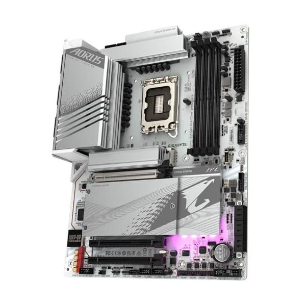 Gigabyte Z790 Aorus Elite AX Ice LGA 1700 Intel 13th Gen DDR5 Motherboard Supports Intel 12th, 13th & 14th Gen Processors - 5
