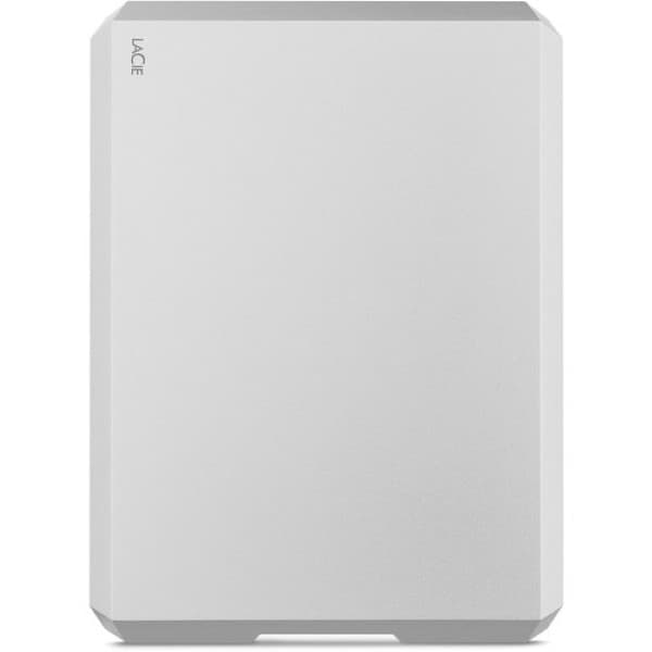 LaCie Mobile Drive 4TB External Drive - Moon Silver - 2