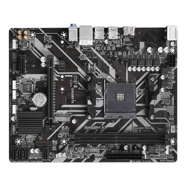 Gigabyte B450M K (rev. 2.0) (Socket AM4/B450/DDR4/Micro ATX) Motherboard - 5