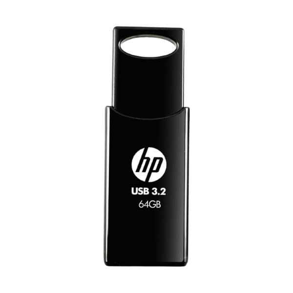 HP 712w 64GB USB 3.2 Flash Drive- Black - 1