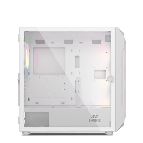 Ant Esports ICE-410TG Mid Tower Gaming Cabinet (White) - 3