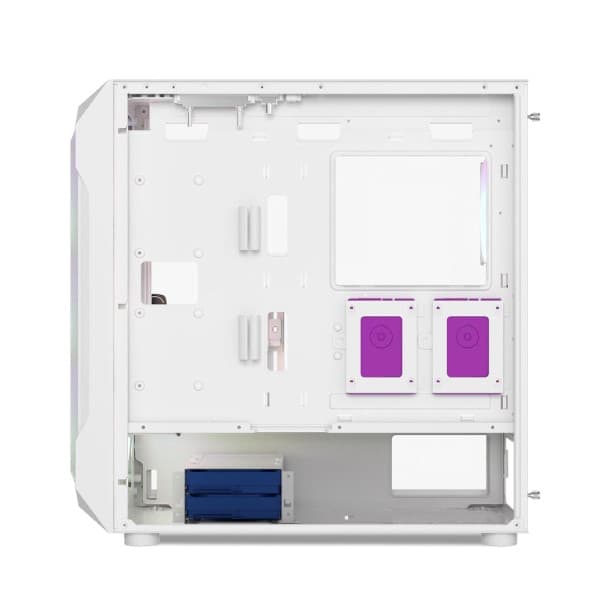 Ant Esports ICE-410TG Mid Tower Gaming Cabinet (White) - 2