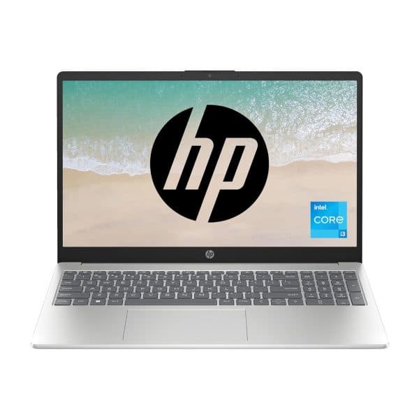 HP Laptop 15, 13th Gen Intel Core i3-1315U, 15.6-inch (39.6 cm), FHD, 8GB DDR4, 512GB SSD, Thin & Light, Intel Iris Xᵉ Graphics, Dual Speakers (Win 11, MSO 2021, Silver, 1.59 kg), fd0006TU - 1