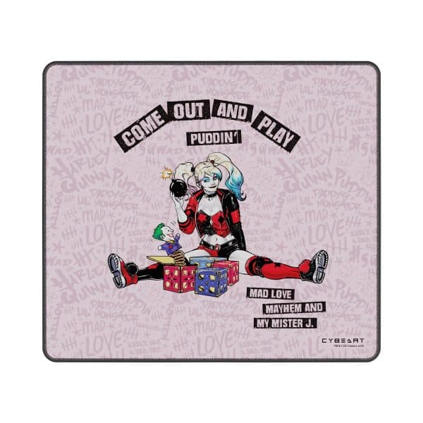 CYBEART | Harley Quinn Gaming Mouse Pad | L Premium Licensed Gaming Mouse Pad (450 x 350 x 4mm / Rapid Series)
