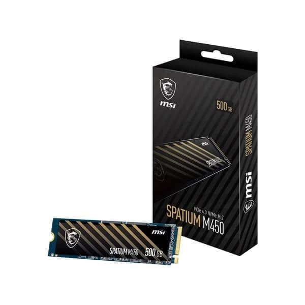 MSI Spatium M450 500GB M.2 NVMe Internal SSD - 1