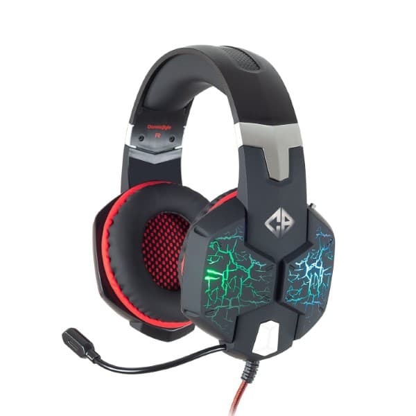 Cosmic Byte G1500 7.1 Channel USB Headset for PC with RGB LED Lights and Vibration (Black/Red) - 1