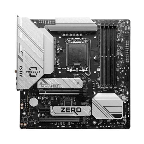 MSI B760M Project Zero (Wi-Fi) Motherboard Supports Intel 12th , 13th & 14th Gen Processors - 5