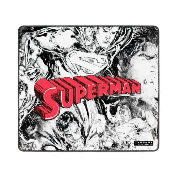 CYBEART | Superman Jim Lee Edition Gaming Mouse Pad | Large Premium Licensed Gaming Mouse Pad (450 x 350 x 4mm / Rapid Series) - 1