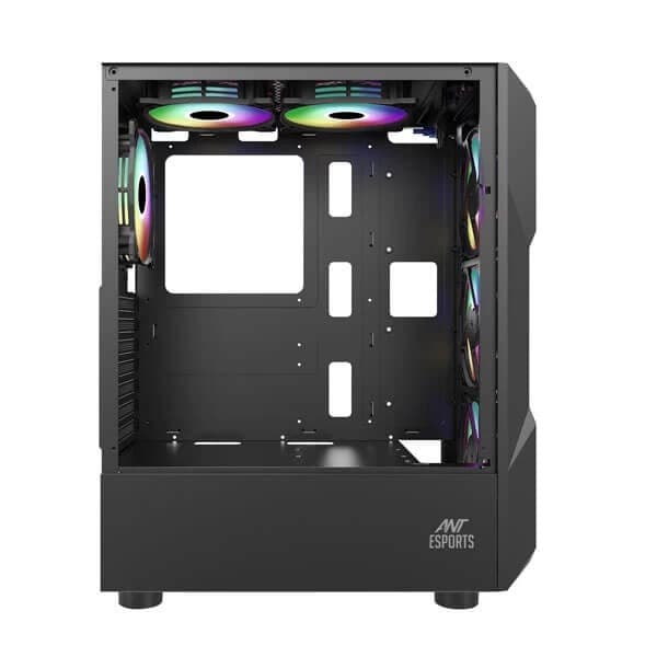 Ant Esports ICE-300 Mesh V2 ARGB (ATX) Cabinet (Black) - 2