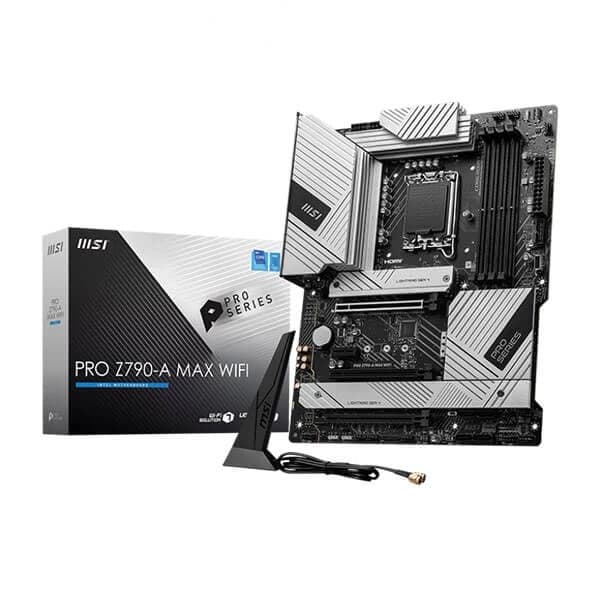 MSI Pro Z790-A Max WIFI Intel LGA 1700 ATX Motherboard Supports Intel 12th , 13th & 14th Gen Processors - 1
