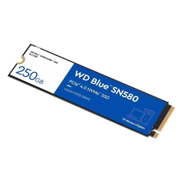 Western Digital Blue SN580 250GB M.2 NVMe Gen4 SSD - 3