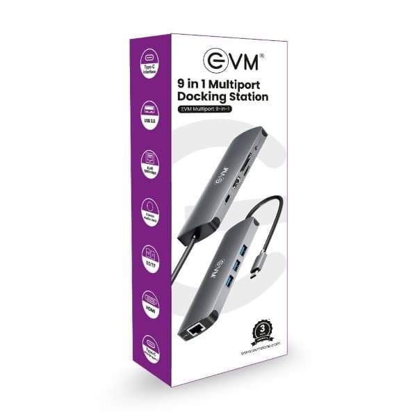 EVM 9 IN 1 Multiport Docking Station - 2