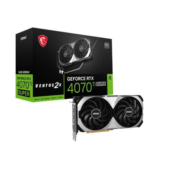 MSI GeForce RTX 4070 Ti SUPER 16G VENTUS 2X OC Graphics Card - 1