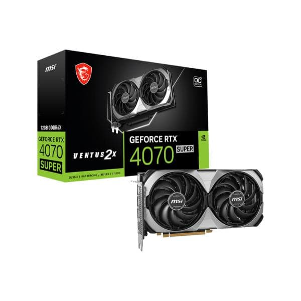 MSI GeForce RTX 4070 Super 12g Ventus 2x OC Graphics Card - 1