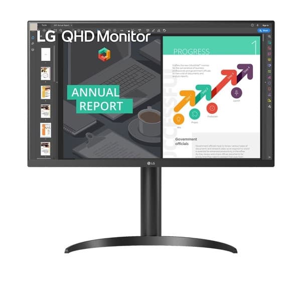 LG 27QN850-B 27 (68.58cm) QHD Ergo IPS Monitor with USB Type-C - 1
