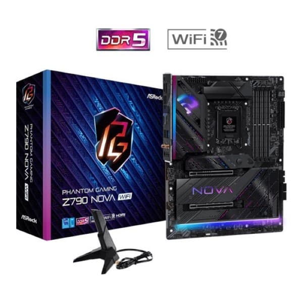 Asrock Z790 Nova WiFi Intel LGA 1700 DDR5 ATX Motherboard Supports Intel 12th , 13th & 14th Gen Processors - 1
