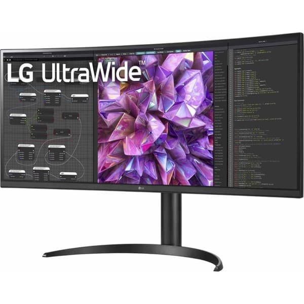 LG 34WQ75C-B 34 Inch Curved Ultrawide QHD IPS HDR Monitor Black - 1