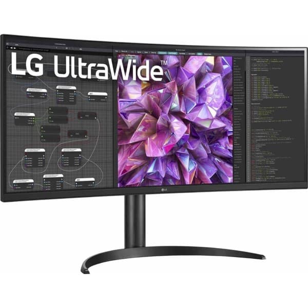 LG 34WQ75C-B 34 Inch Curved Ultrawide QHD IPS HDR Monitor Black - 2