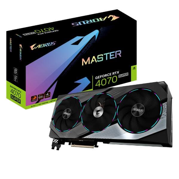 Gigabyte AORUS GeForce RTX 4070 Super Master 12GB Nvidia Graphics Card - 1