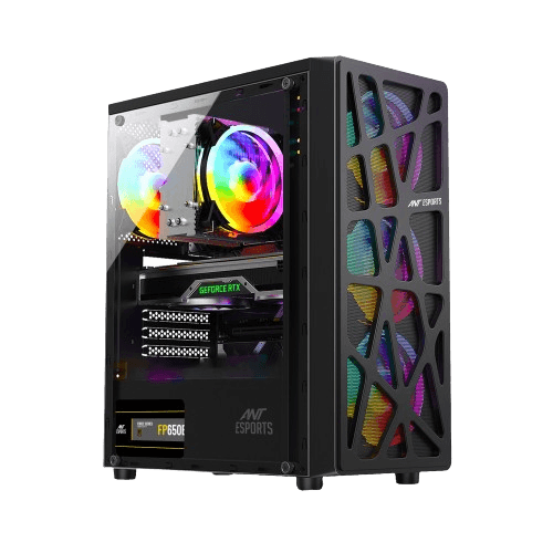 Ant Esports Elite 1100 Gaming Cabinet, Black - 1