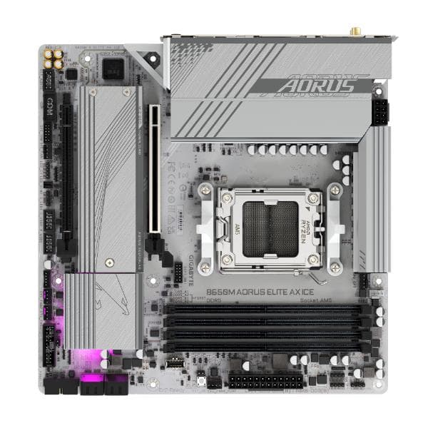 Gigabyte B650M Aorus Elite AX ICE mATX Motherboard - 6