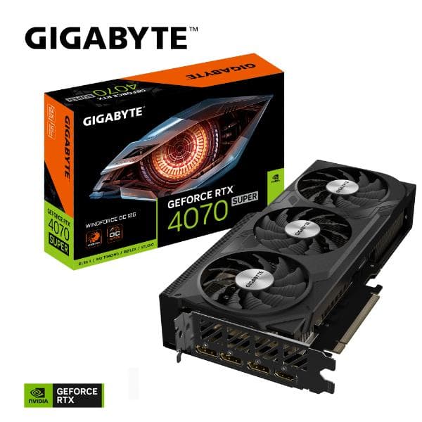 Gigabyte GeForce RTX 4070 SUPER WINDFORCE OC 12G Graphics Card - 9