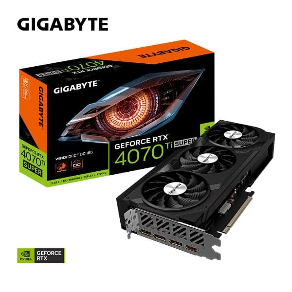 Gigabyte GeForce RTX 4070 Ti SUPER WINDFORCE OC 16G Graphics Card - 7