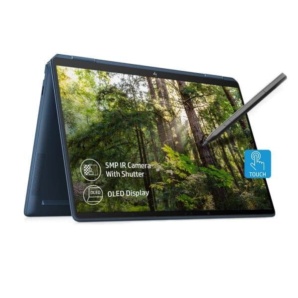 HP Spectre x360 13th Gen Intel Core i7-1355U 13.5 inch(34.3cm)3K2K(3000 x 2000)OLED 500 nits Gorilla Glass Touch 2-in-1 Laptop(16GB RAM/1TB SSD/5MP(IR)Camera/Backlit KB/FPR/B&O/Pen/1.34Kg),14-ef2033TU - 1