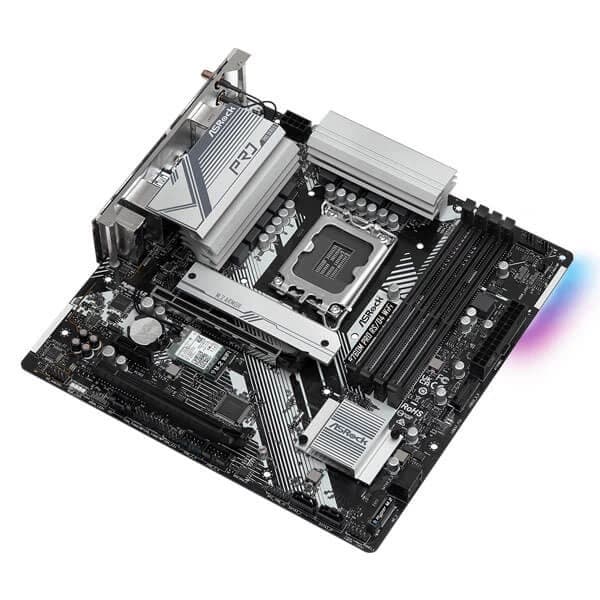 Asrock B760M Pro RS/D4 WiFi Intel LGA 1700 mATX Motherboard Supports Intel 12th , 13th & 14th Gen Processors - 3