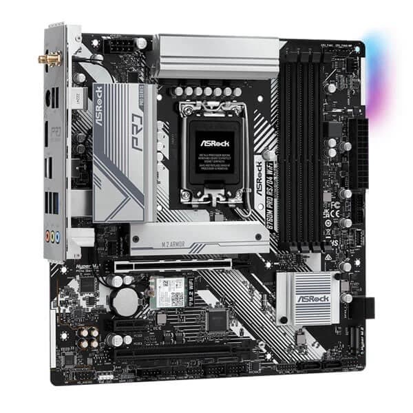 Asrock B760M Pro RS/D4 WiFi Intel LGA 1700 mATX Motherboard Supports Intel 12th , 13th & 14th Gen Processors - 4